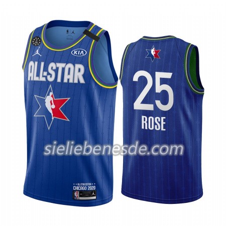 Herren NBA Detroit Pistons Trikot Derrick Rose 25 2020 All-Star Jordan Brand Blau Swingman